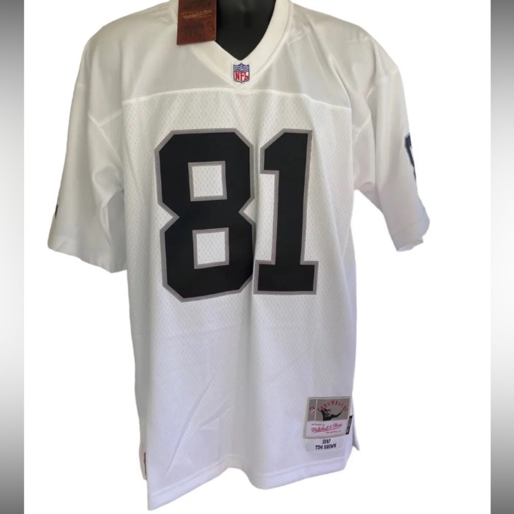 NFL Oakland Raiders Tim Brown 1997 Throwback Mitchell & Ness Legacy Jersey